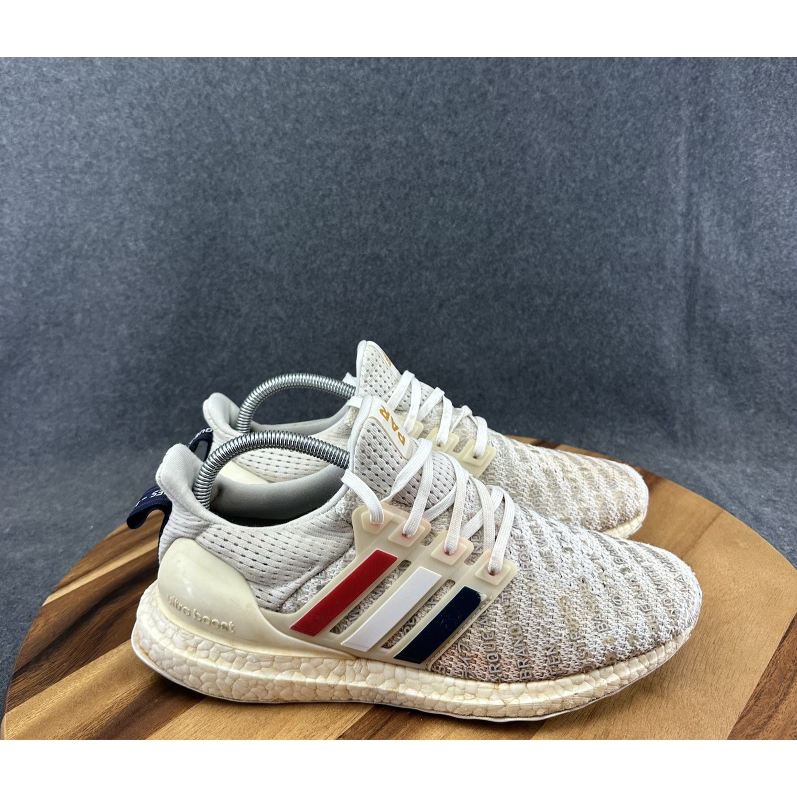 Adidas Ultraboost 2.0 Par City Series Paris Size 8 White Red Blue Fv2586